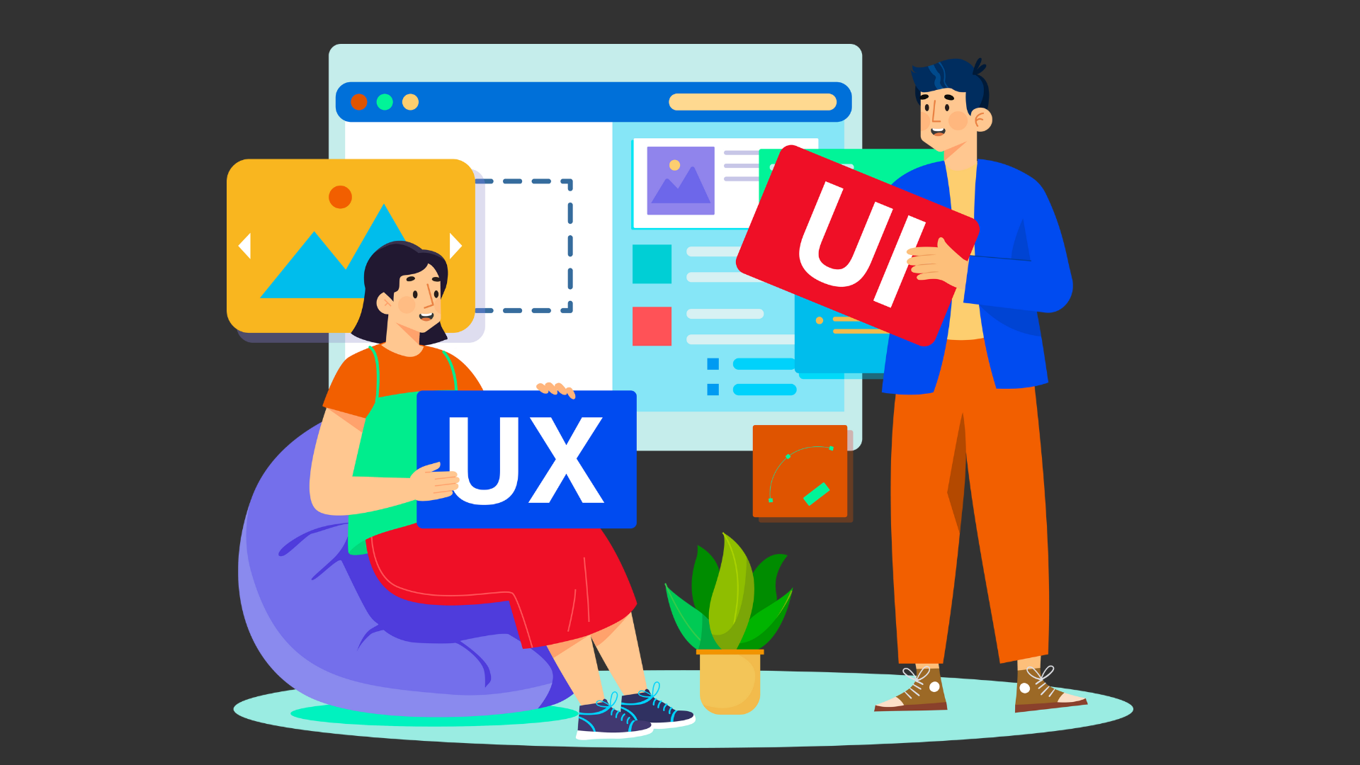 two people interviewing for an UI/UX role